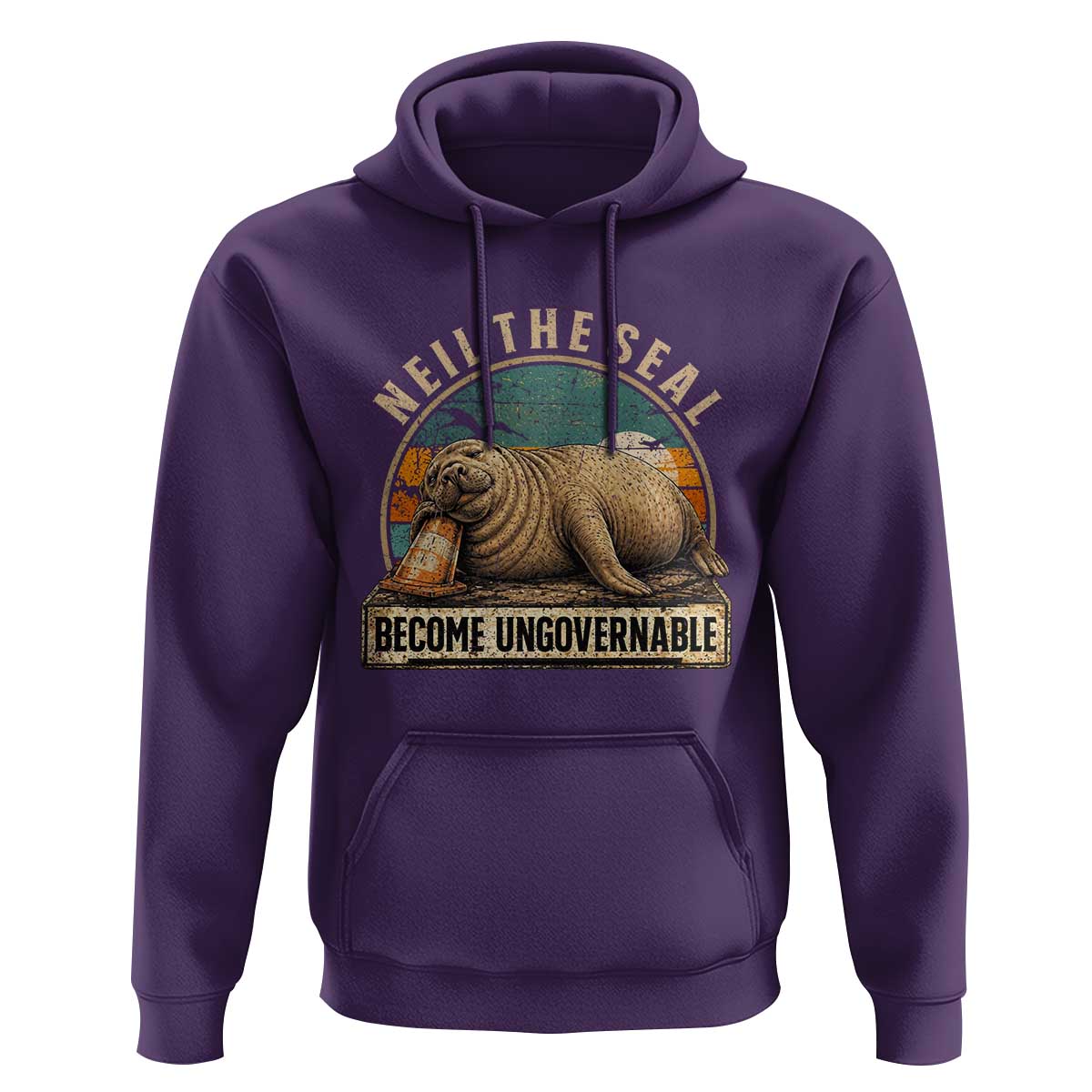 Neil The Seal Become Ungovernable Hoodie Funny Elephant Seal Meme