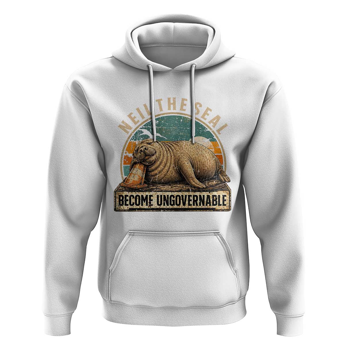 Neil The Seal Become Ungovernable Hoodie Funny Elephant Seal Meme