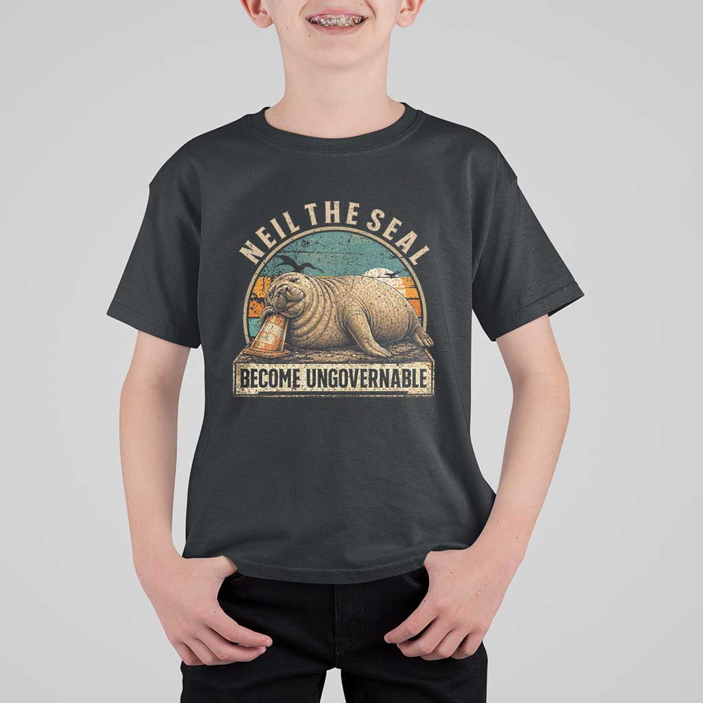Neil The Seal Become Ungovernable T Shirt For Kid Funny Elephant Seal Meme
