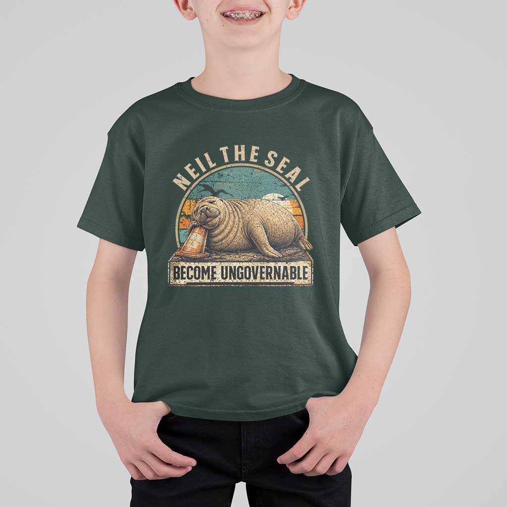 Neil The Seal Become Ungovernable T Shirt For Kid Funny Elephant Seal Meme