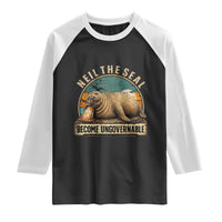 Neil The Seal Become Ungovernable Raglan Shirt Funny Elephant Seal Meme