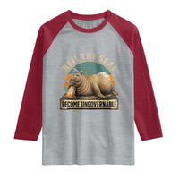 Neil The Seal Become Ungovernable Raglan Shirt Funny Elephant Seal Meme
