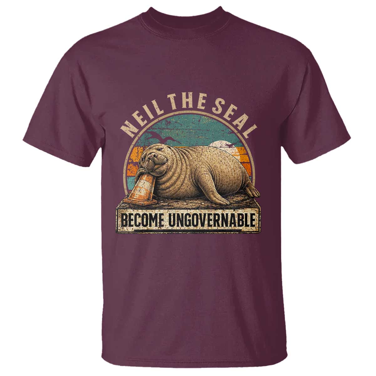 Neil The Seal Become Ungovernable T Shirt Funny Elephant Seal Meme