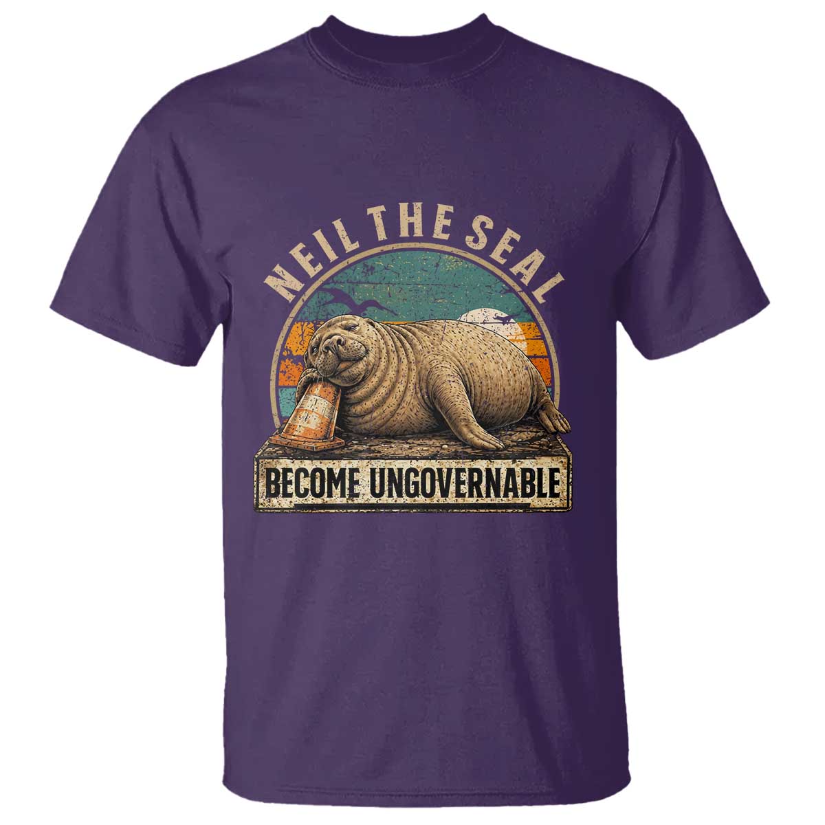 Neil The Seal Become Ungovernable T Shirt Funny Elephant Seal Meme