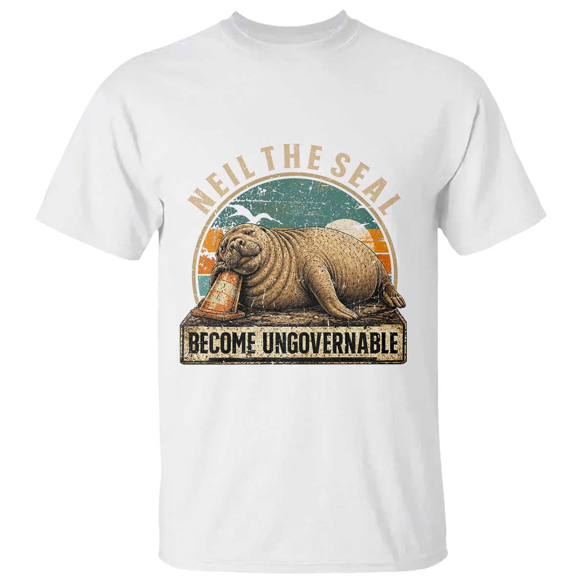 Neil The Seal Become Ungovernable T Shirt Funny Elephant Seal Meme