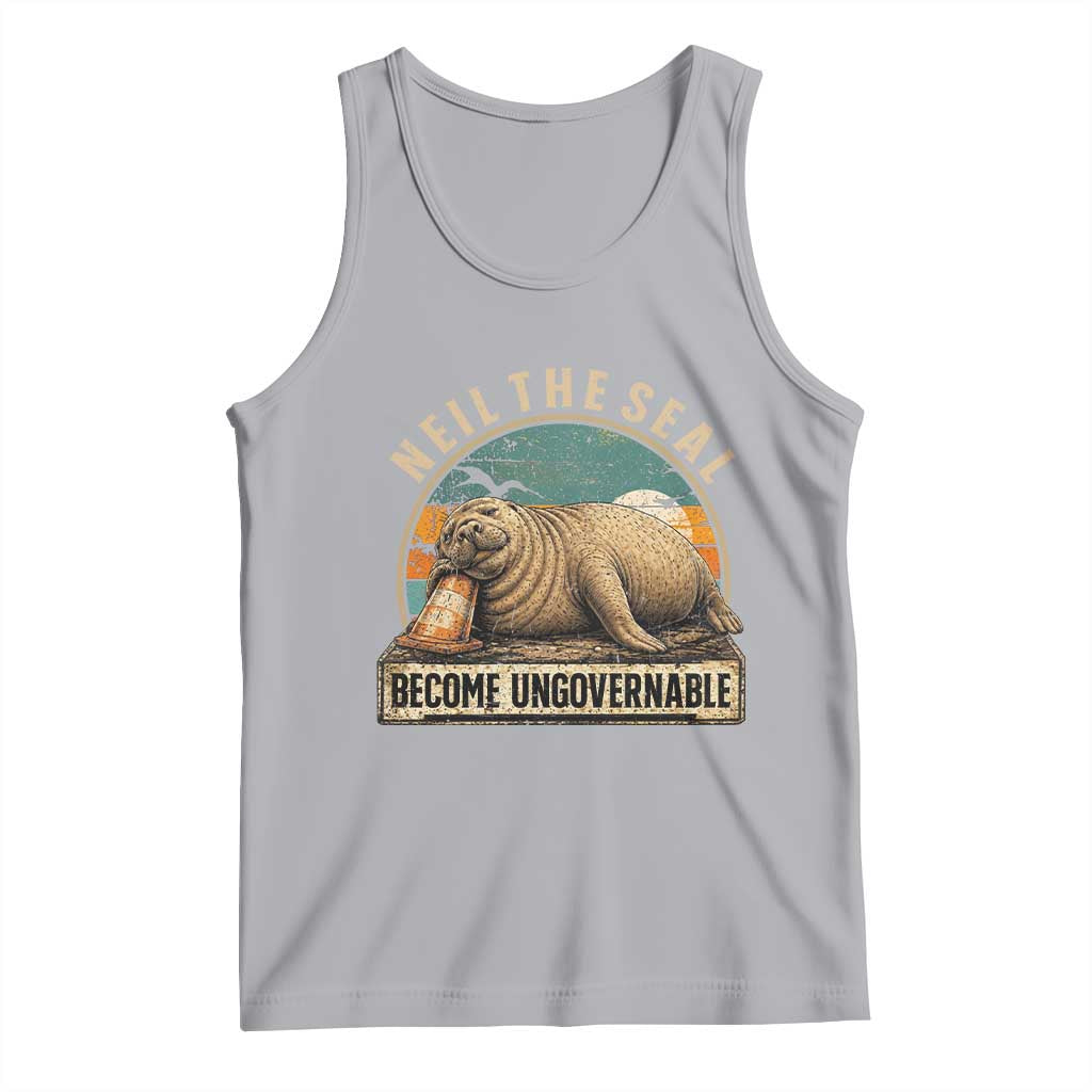 Neil The Seal Become Ungovernable Tank Top Funny Elephant Seal Meme