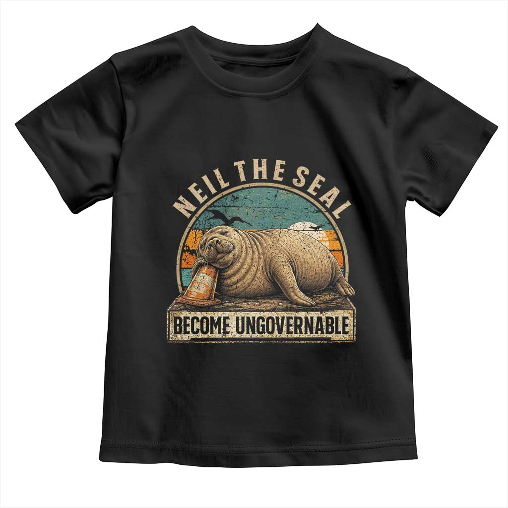 Neil The Seal Become Ungovernable Toddler T Shirt Funny Elephant Seal Meme