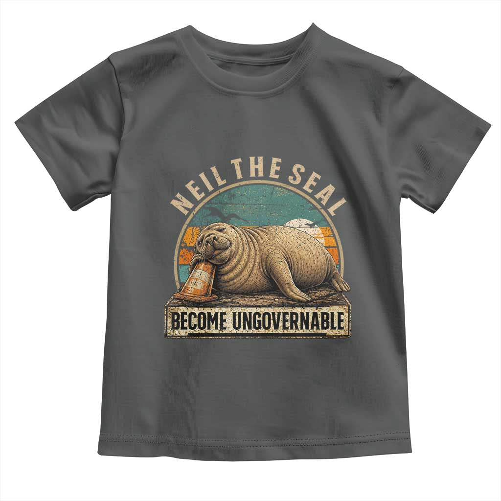 Neil The Seal Become Ungovernable Toddler T Shirt Funny Elephant Seal Meme