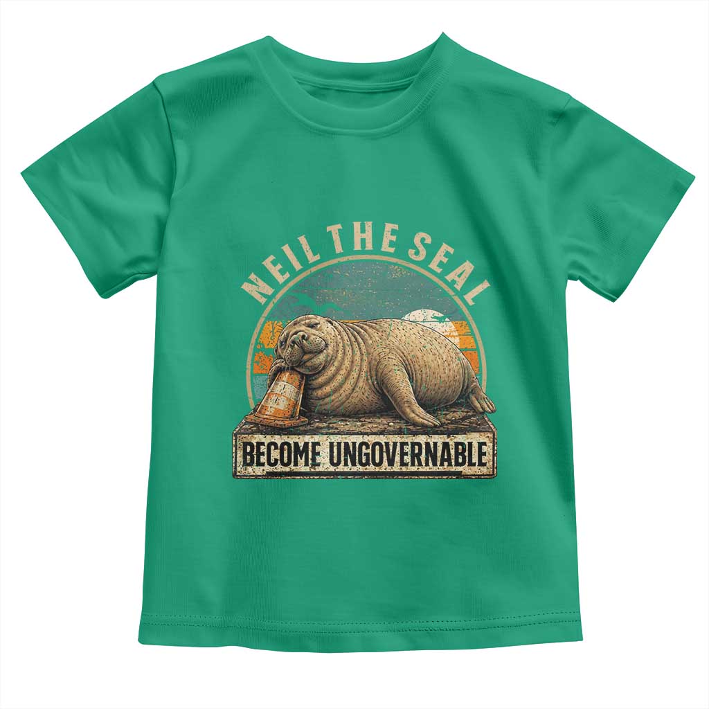 Neil The Seal Become Ungovernable Toddler T Shirt Funny Elephant Seal Meme