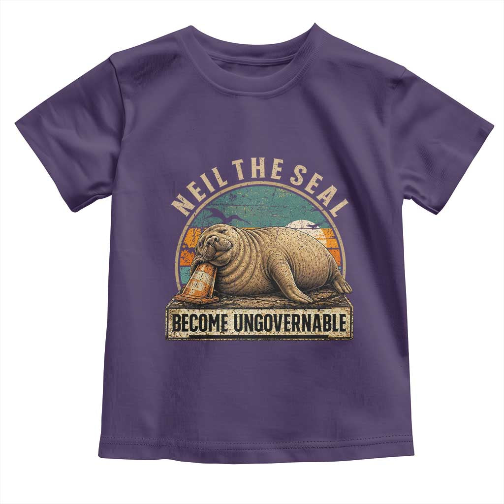 Neil The Seal Become Ungovernable Toddler T Shirt Funny Elephant Seal Meme