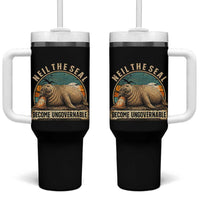 Neil The Seal Become Ungovernable Tumbler With Handle Funny Elephant Seal Meme
