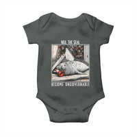 Neil The Seal Become Ungovernable Baby Onesie Vintage Elephant Seal Animal Meme