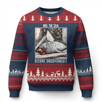 Neil The Seal Become Ungovernable Ugly Christmas Sweater Vintage Elephant Seal Animal Meme