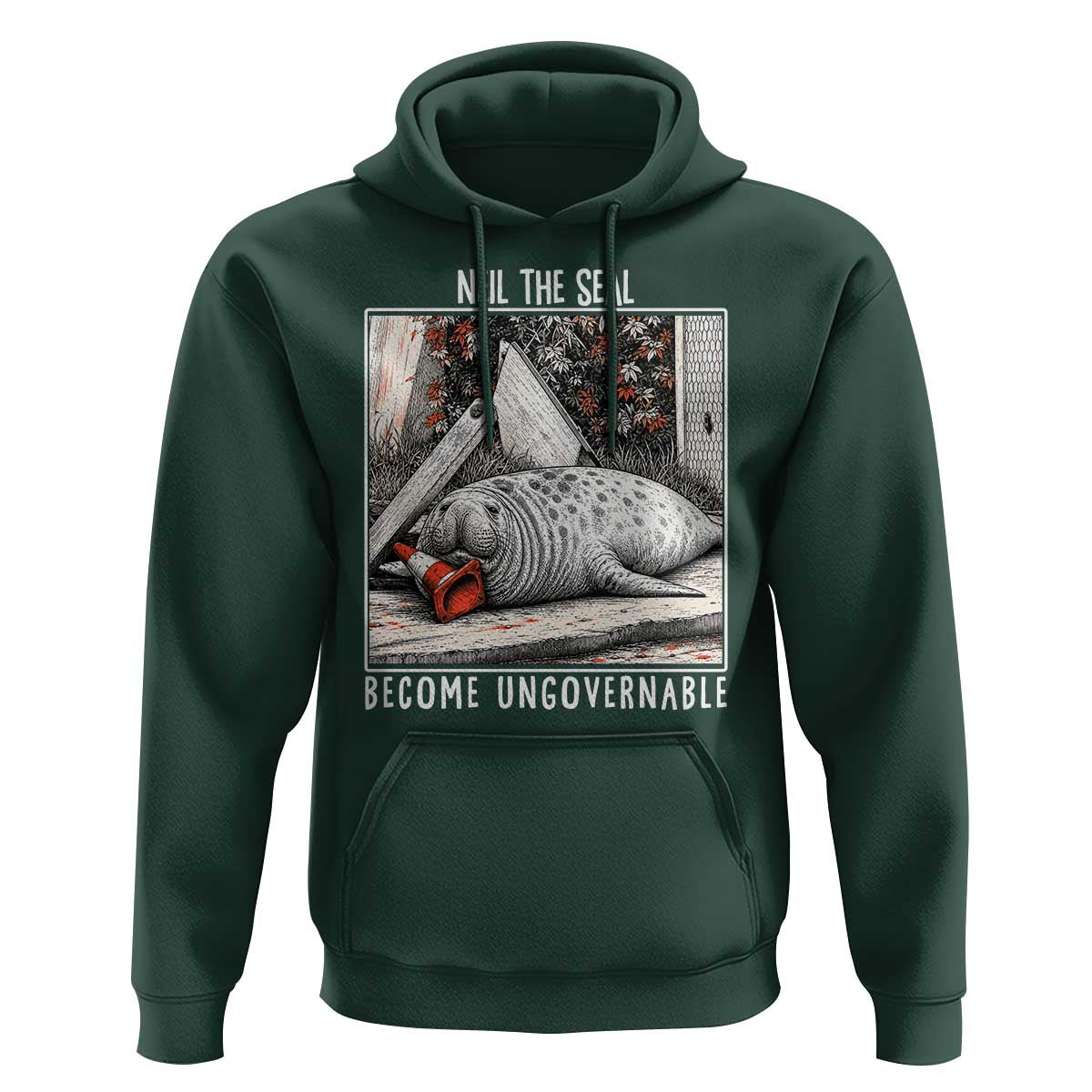 Neil The Seal Become Ungovernable Hoodie Vintage Elephant Seal Animal Meme