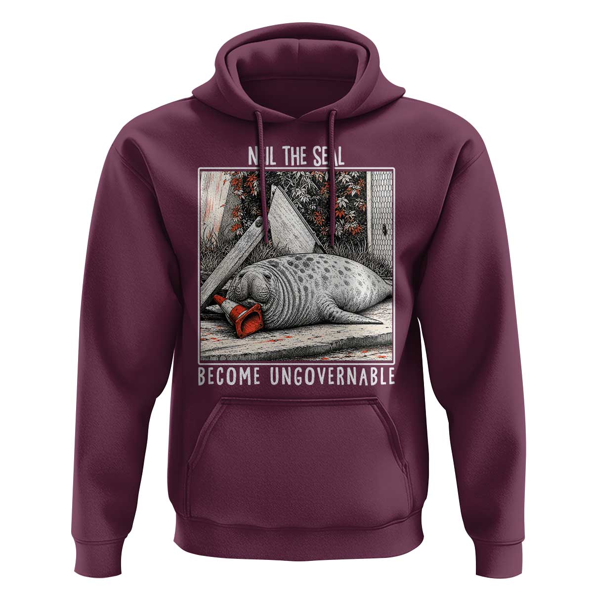 Neil The Seal Become Ungovernable Hoodie Vintage Elephant Seal Animal Meme