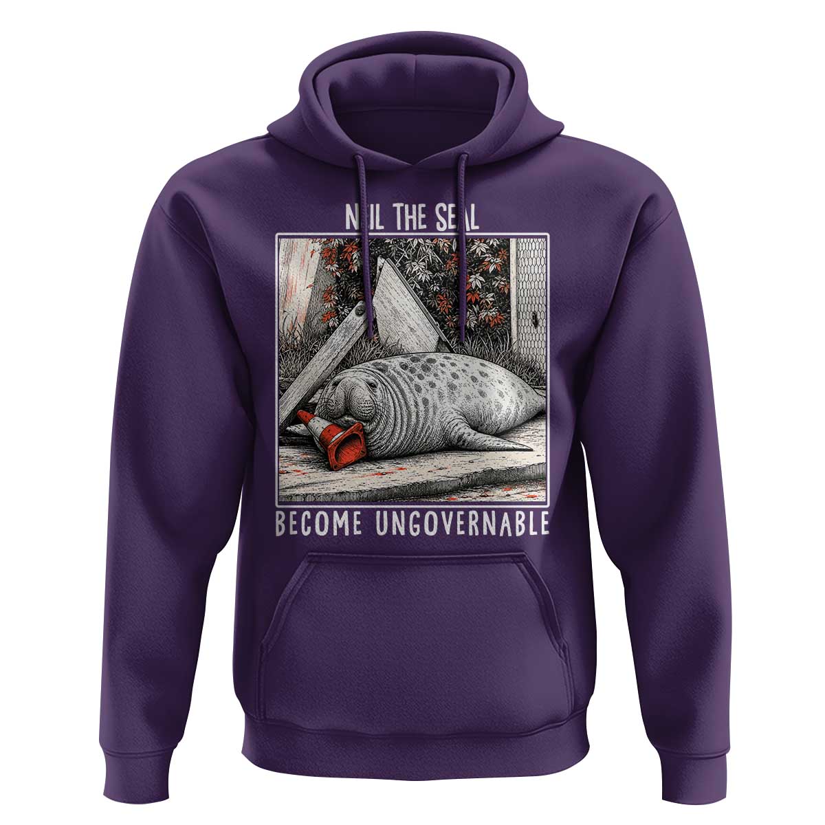 Neil The Seal Become Ungovernable Hoodie Vintage Elephant Seal Animal Meme