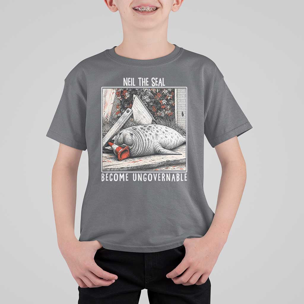 Neil The Seal Become Ungovernable T Shirt For Kid Vintage Elephant Seal Animal Meme