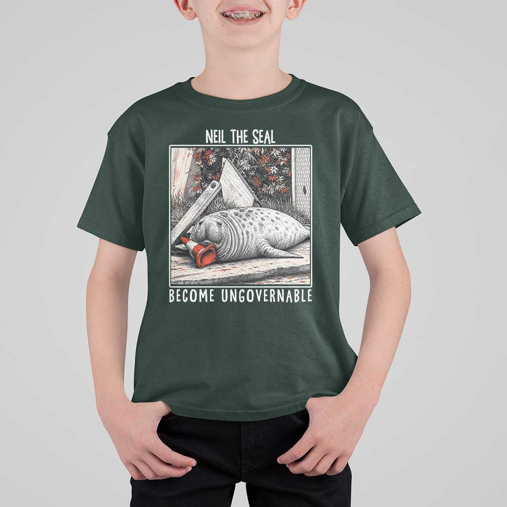 Neil The Seal Become Ungovernable T Shirt For Kid Vintage Elephant Seal Animal Meme