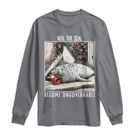 Neil The Seal Become Ungovernable Long Sleeve Shirt Vintage Elephant Seal Animal Meme
