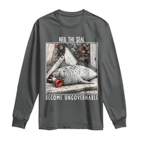 Neil The Seal Become Ungovernable Long Sleeve Shirt Vintage Elephant Seal Animal Meme
