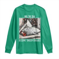 Neil The Seal Become Ungovernable Long Sleeve Shirt Vintage Elephant Seal Animal Meme
