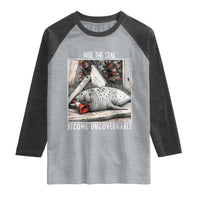 Neil The Seal Become Ungovernable Raglan Shirt Vintage Elephant Seal Animal Meme