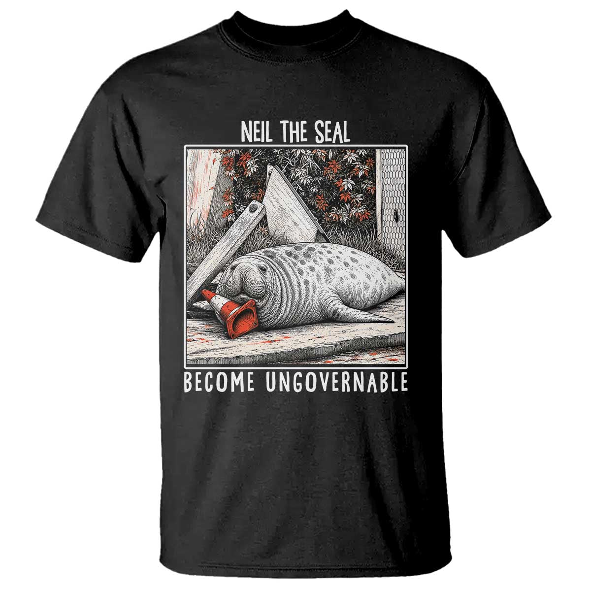 Neil The Seal Become Ungovernable T Shirt Vintage Elephant Seal Animal Meme