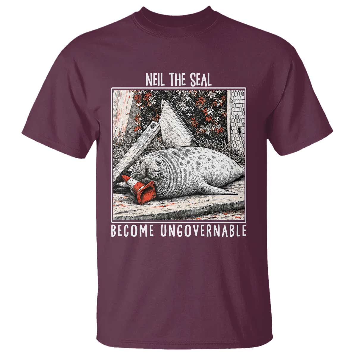 Neil The Seal Become Ungovernable T Shirt Vintage Elephant Seal Animal Meme