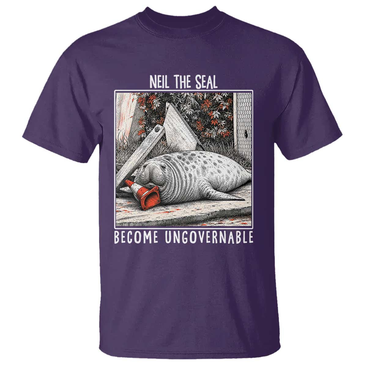 Neil The Seal Become Ungovernable T Shirt Vintage Elephant Seal Animal Meme