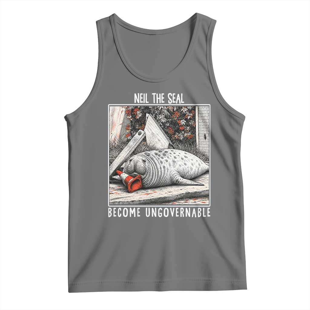 Neil The Seal Become Ungovernable Tank Top Vintage Elephant Seal Animal Meme