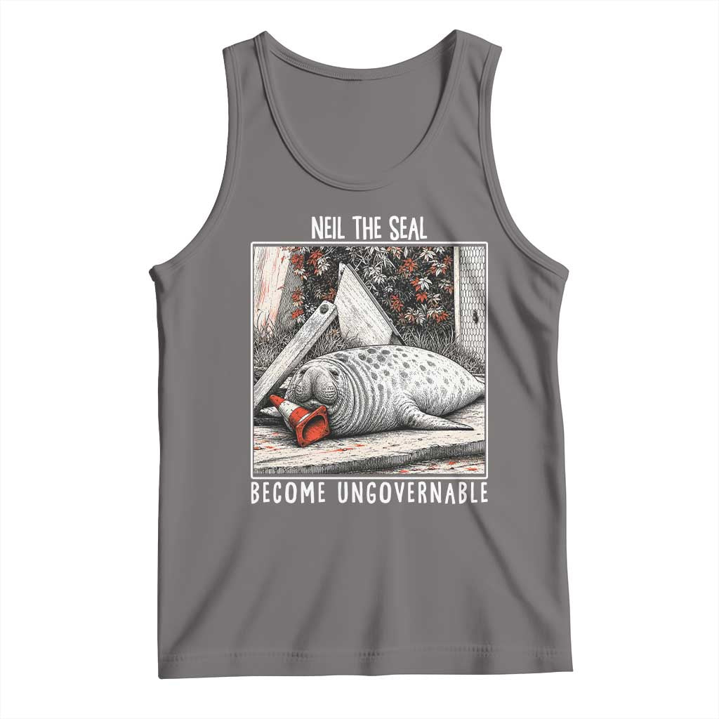 Neil The Seal Become Ungovernable Tank Top Vintage Elephant Seal Animal Meme