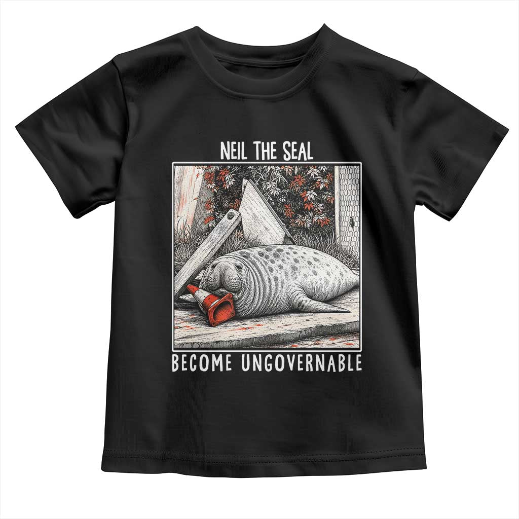 Neil The Seal Become Ungovernable Toddler T Shirt Vintage Elephant Seal Animal Meme