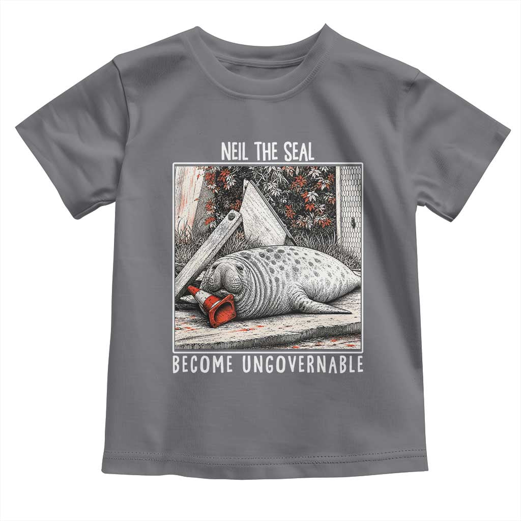 Neil The Seal Become Ungovernable Toddler T Shirt Vintage Elephant Seal Animal Meme