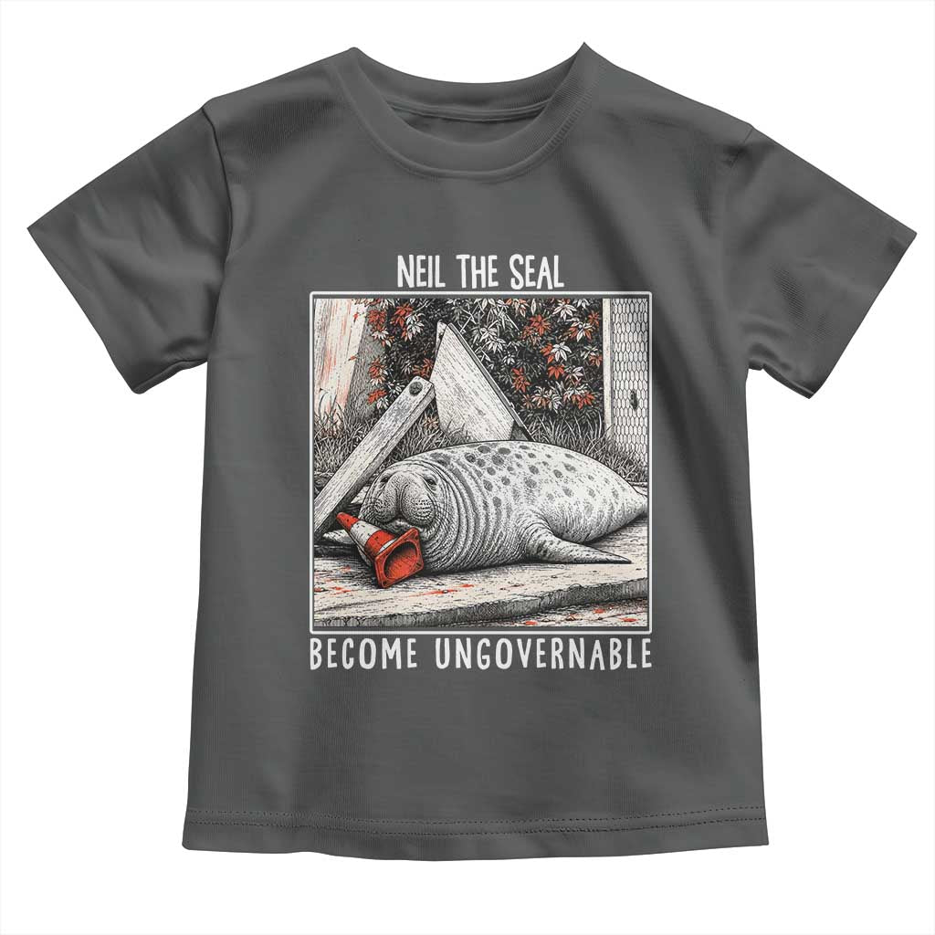 Neil The Seal Become Ungovernable Toddler T Shirt Vintage Elephant Seal Animal Meme