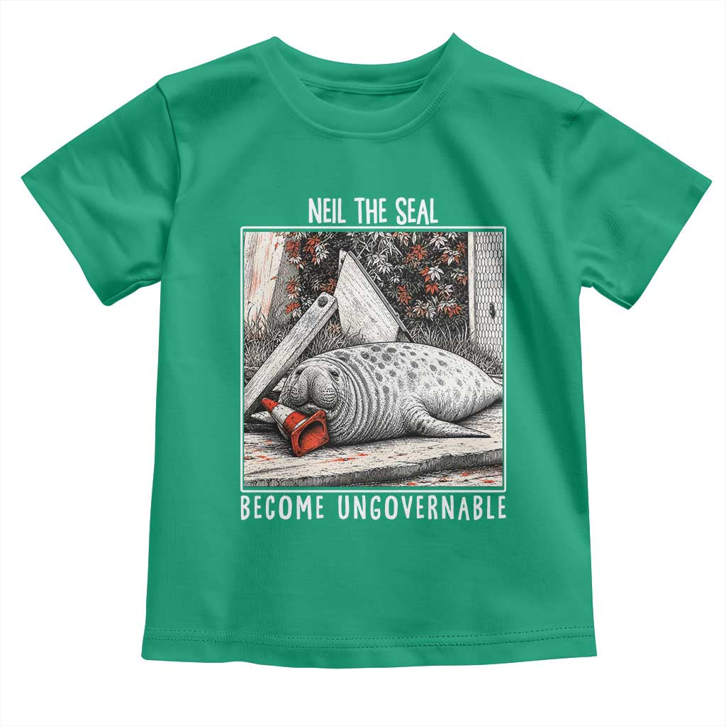 Neil The Seal Become Ungovernable Toddler T Shirt Vintage Elephant Seal Animal Meme
