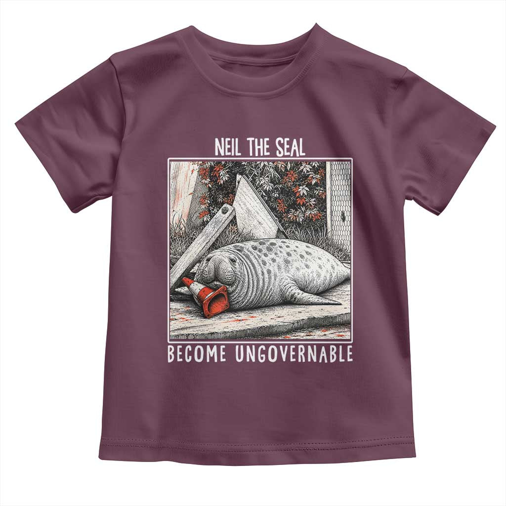 Neil The Seal Become Ungovernable Toddler T Shirt Vintage Elephant Seal Animal Meme