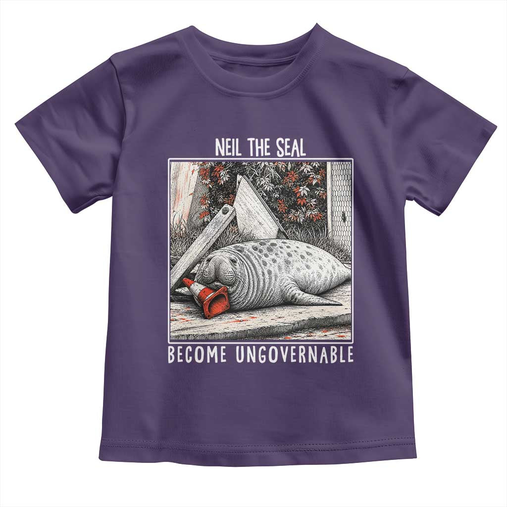 Neil The Seal Become Ungovernable Toddler T Shirt Vintage Elephant Seal Animal Meme