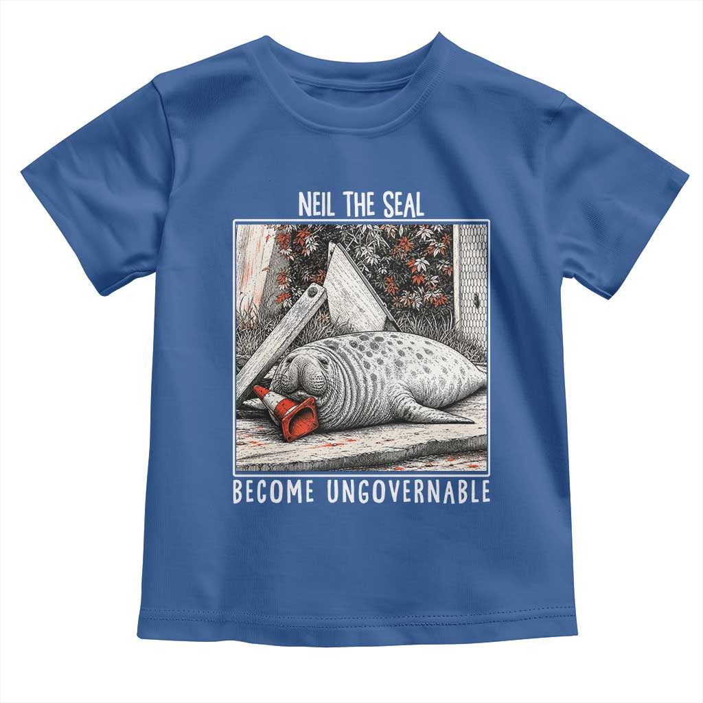 Neil The Seal Become Ungovernable Toddler T Shirt Vintage Elephant Seal Animal Meme