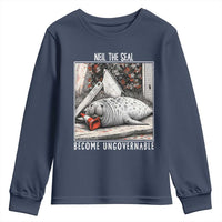 Neil The Seal Become Ungovernable Youth Sweatshirt Vintage Elephant Seal Animal Meme