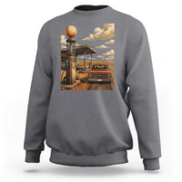 Highway 66 Classic Gas Pump Desert Classic Pickup Truck Car Lover Sweatshirt