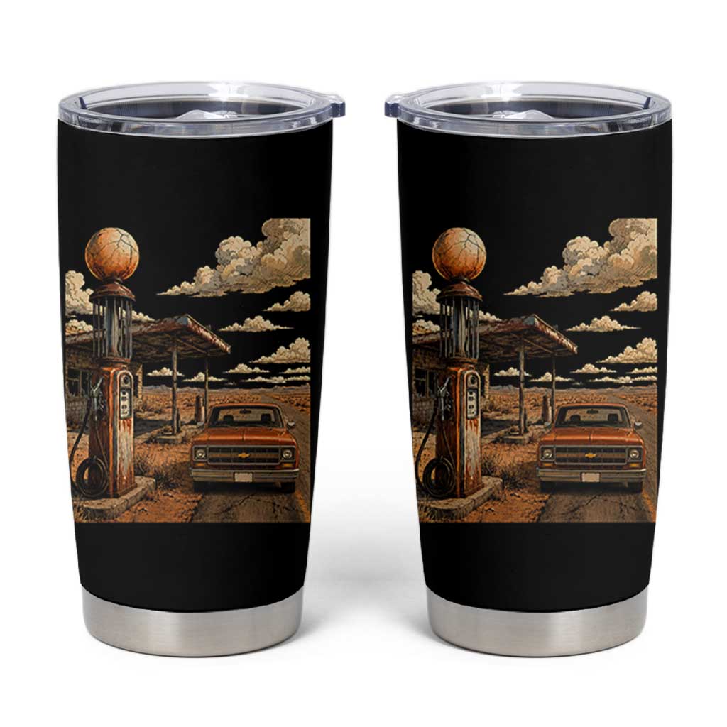 Highway 66 Classic Gas Pump Desert Classic Pickup Truck Car Lover Tumbler Cup
