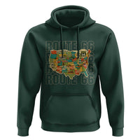 Highway 66 Travel Map 100th Anniversary 1926-2026 Hoodie Vintage Americana Centennial Road Trip Souvenir