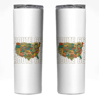 Highway 66 Travel Map 100th Anniversary 1926-2026 Skinny Tumbler Vintage Americana Centennial Road Trip Souvenir