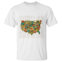 Highway 66 Travel Map 100th Anniversary 1926-2026 T Shirt Vintage Americana Centennial Road Trip Souvenir