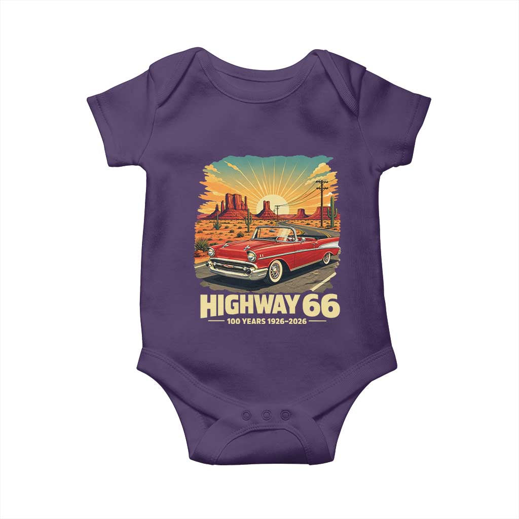 Vintage Highway 66 100th Anniversary Souvenir Baby Onesie