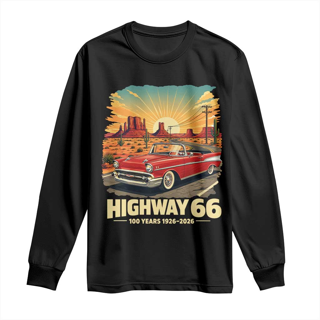 Vintage Highway 66 100th Anniversary Souvenir Long Sleeve Shirt