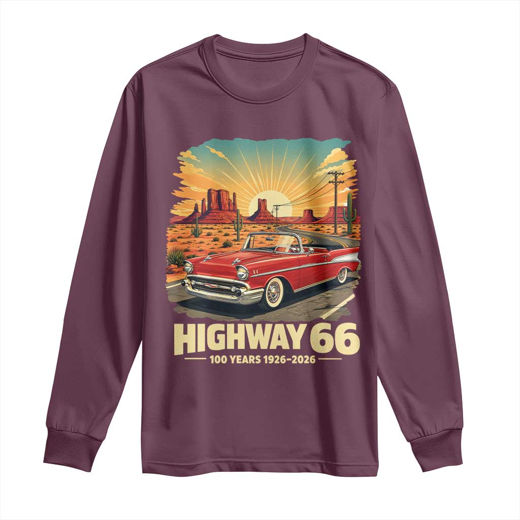 Vintage Highway 66 100th Anniversary Souvenir Long Sleeve Shirt