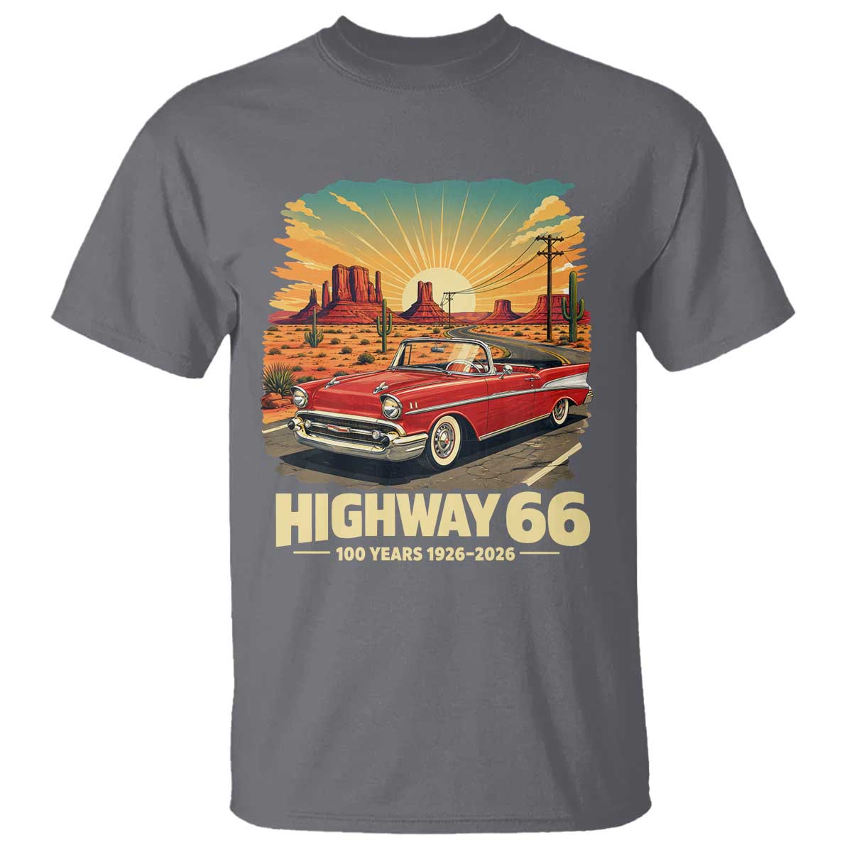 Vintage Highway 66 100th Anniversary Souvenir T Shirt
