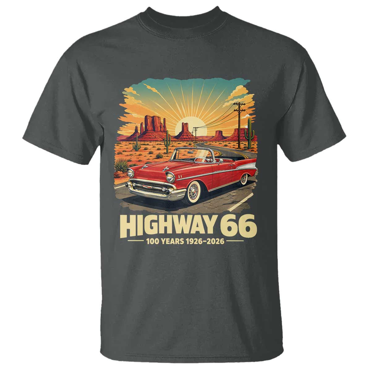 Vintage Highway 66 100th Anniversary Souvenir T Shirt