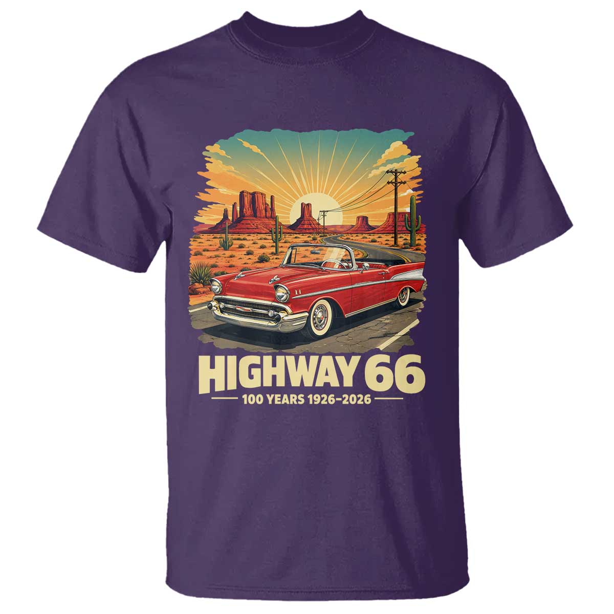 Vintage Highway 66 100th Anniversary Souvenir T Shirt